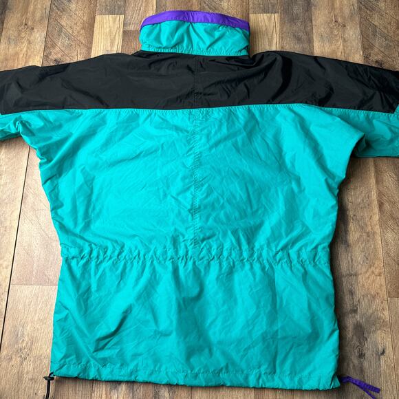 Vintage 90s Columbia Anorak Jacket Men's Large Green Water‎ Resistance 5276 - Picture 4 of 16
